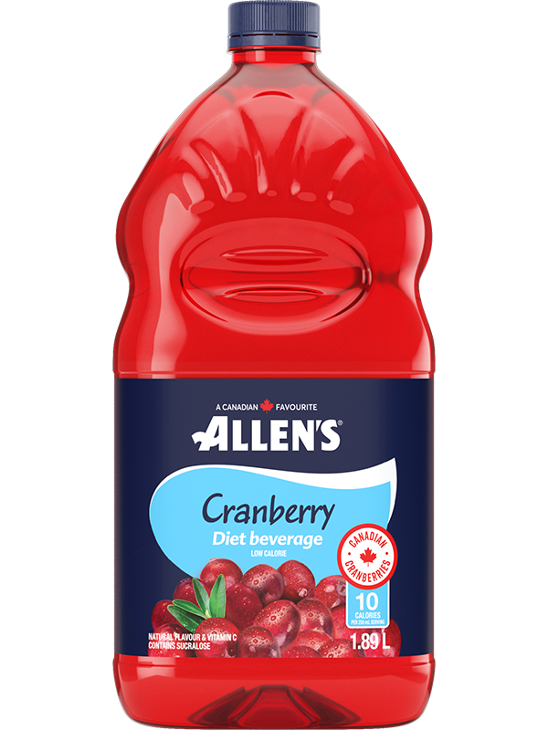 ALLEN'S                        CRANBERRY DIET BEVERAGE Plastic PET 1.89L
